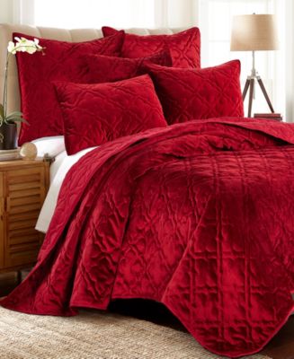 Levtex Caserta Velvet Reversible Quilt, Twin/Twin XL - Macy's