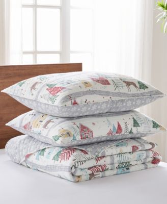 Joulset Holiday Reversible 3-Pc. Quilt Set, King/California King