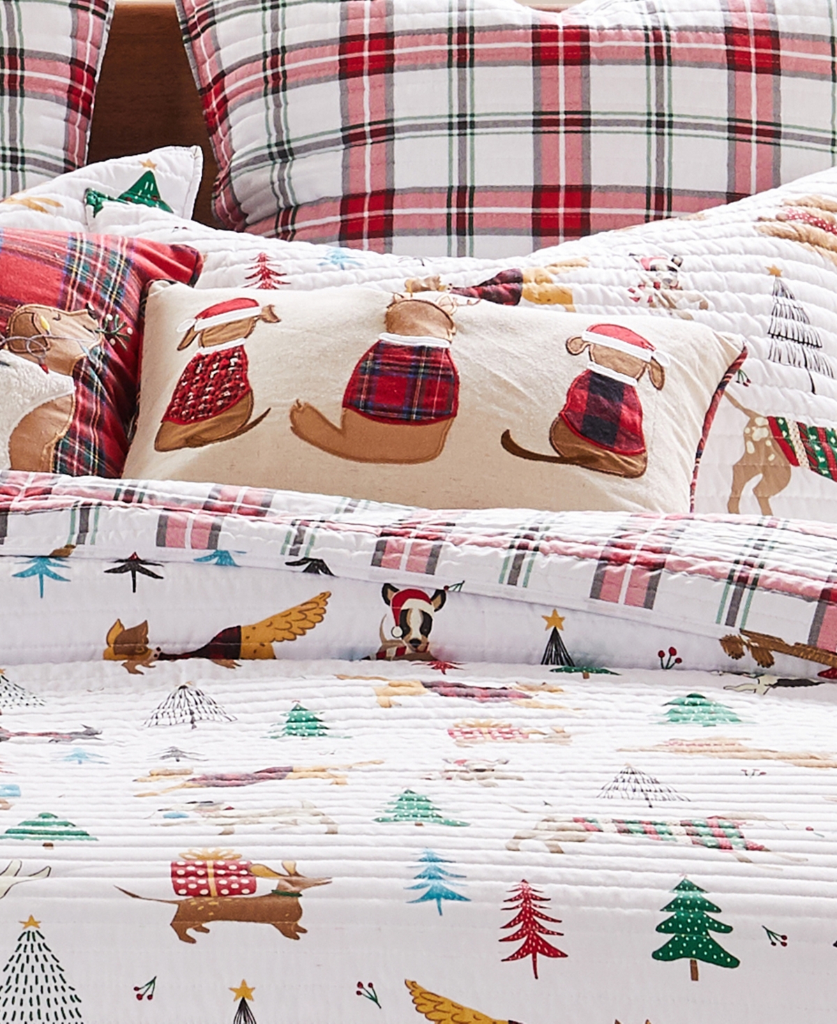 Levtex Jingle Paws Applique Pillow,