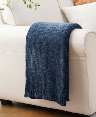 Lifestyle Solid Woven Micro Chenille Throw, 51" x 67"