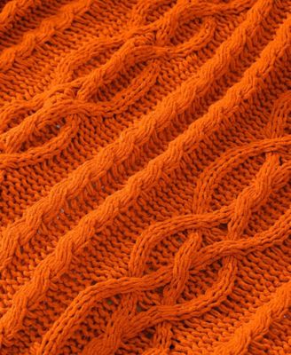 Lifestyle Cable Knit Chenille Throw, 51" x 67"