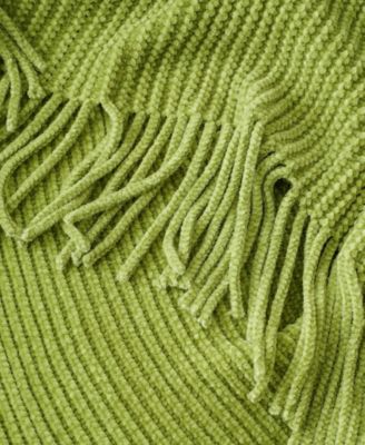 Classic Textured Ribbed Knit Throw, 50" x 60"