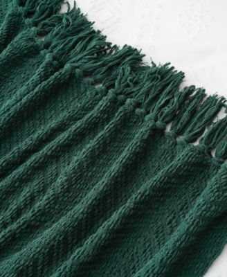 Classic Textured Woven Micro Chenille Throw, 60" x 80"