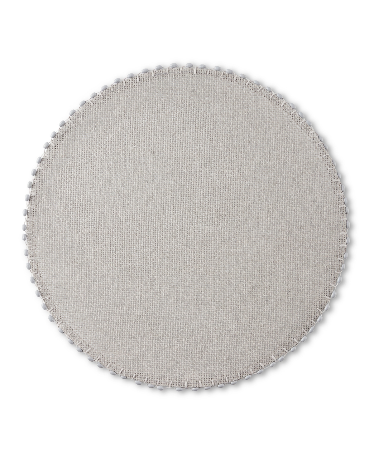 Martha Stewart Woven Water Resistant Lindos Placemat Set of 6, 15" Round