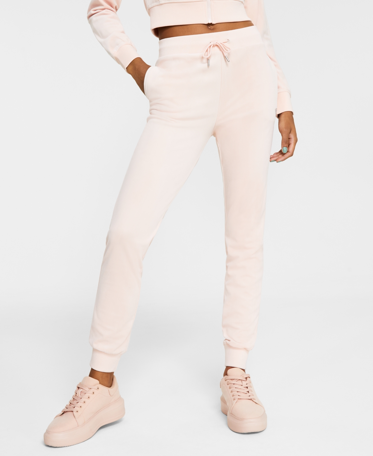Guess Women's Couture High-Rise Pull-On Jogger Pants