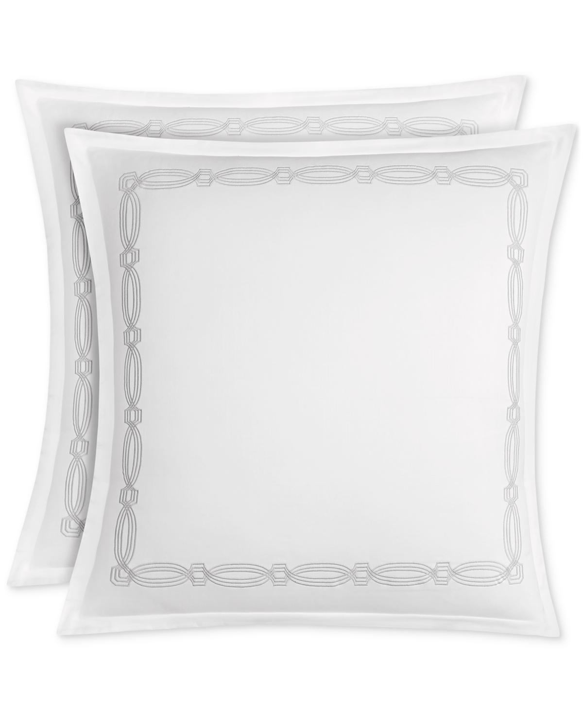 Portofino Cotton 2-Pc. Sham Set, European, Exclusively at Macy's - White