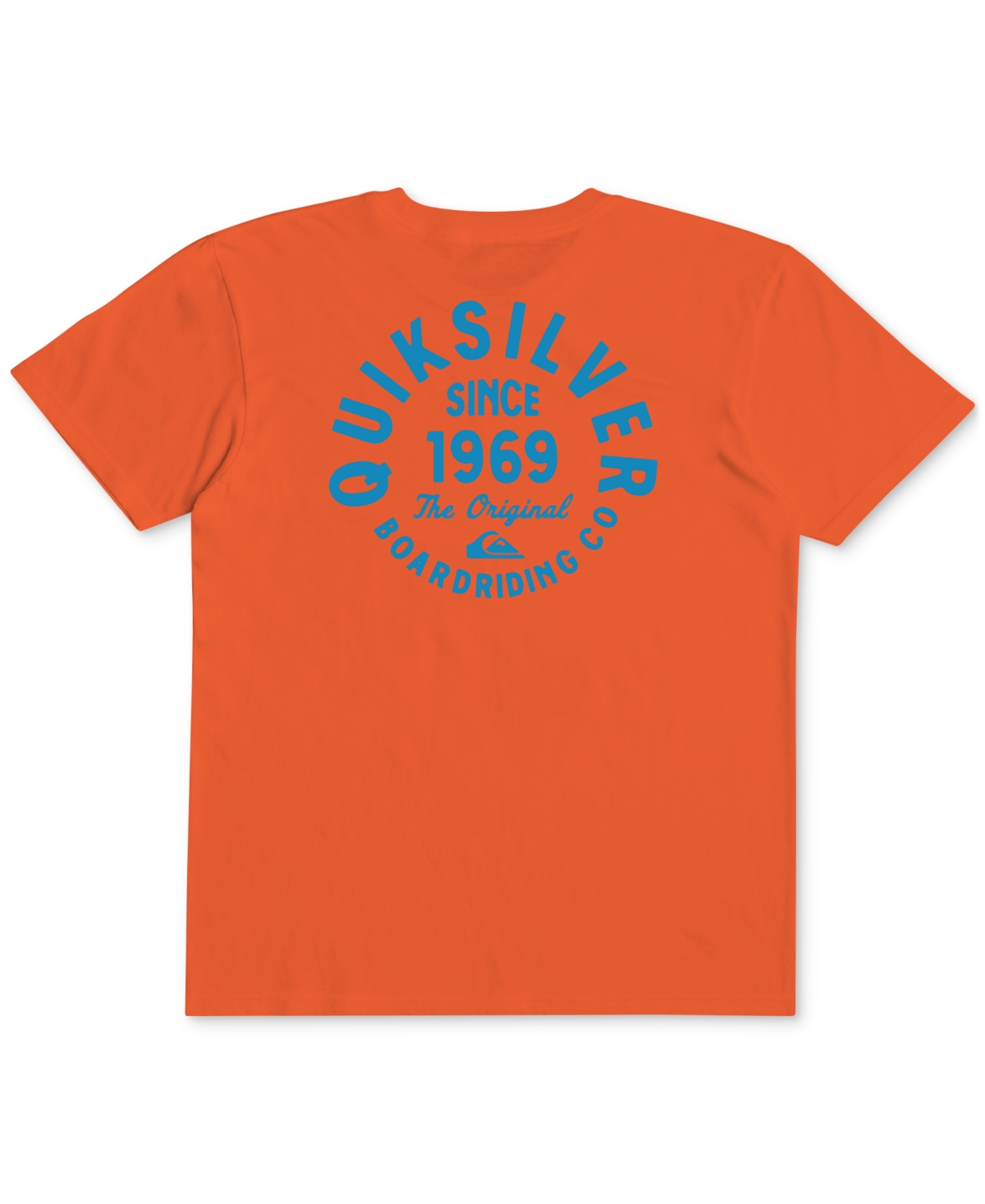 Quiksilver Kids' Big Boys Circled Script Graphic T-shirt In Red Orange Heather