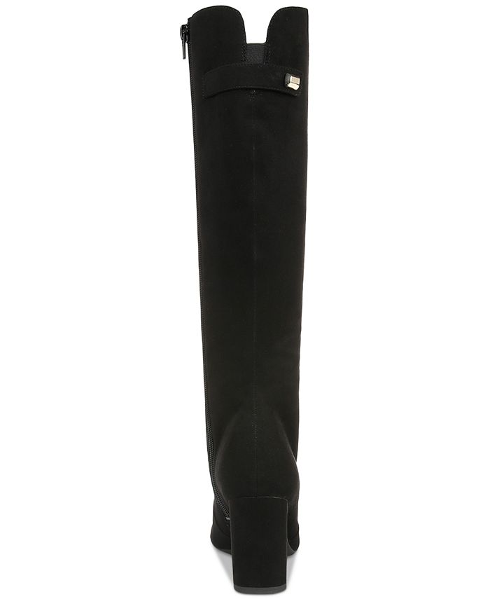 Alfani Women's Adelayde Knee High Thin Block-Heel Dress Boots, Created ...