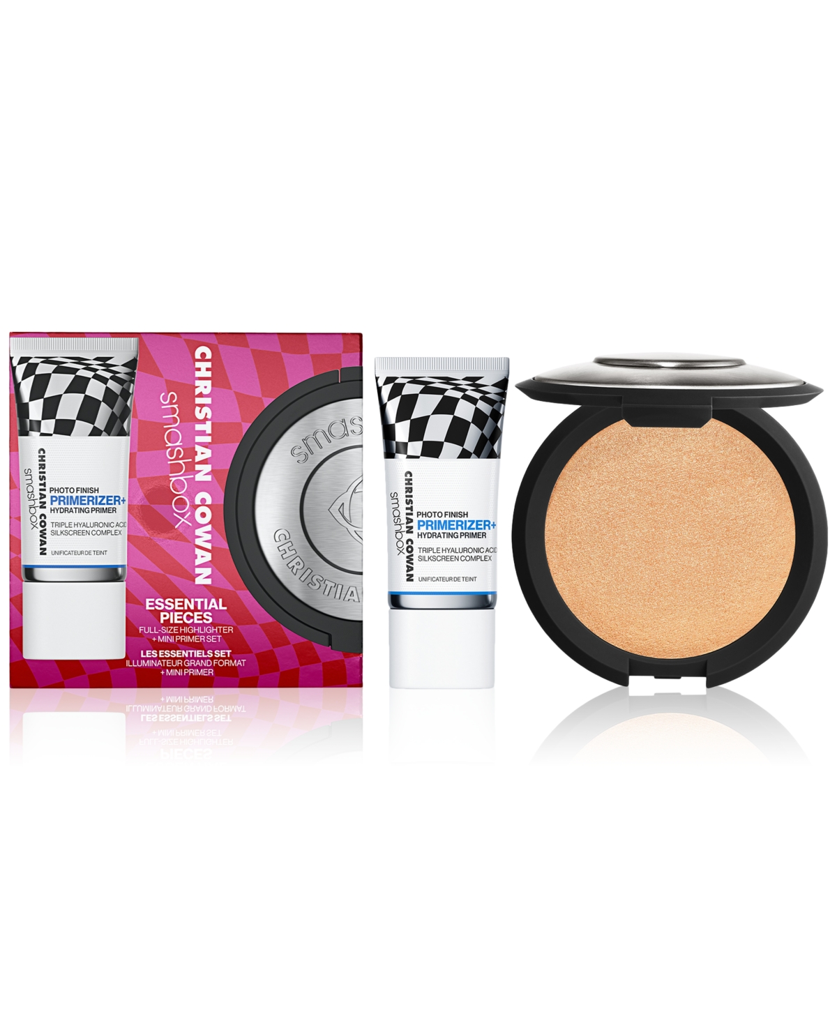 Smashbox X Christian Cowan Essential Pieces Full-size Highlighter + Mini Primer Set In Na