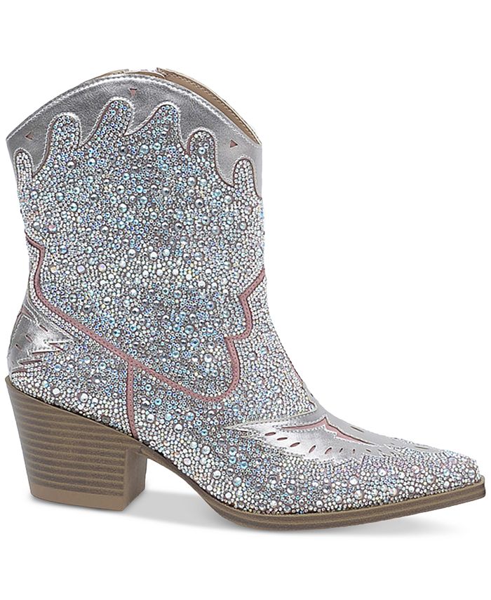 Wild Pair Lourdez Embellished Cowboy Booties, Created for Macy's Macy's