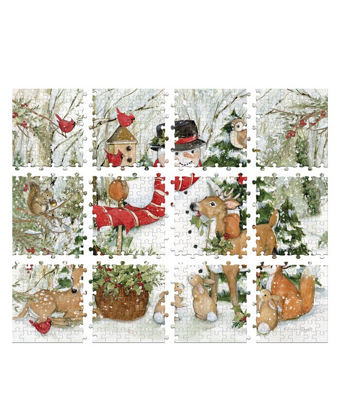 Lang Wood Land Snowman Advent Calendar Puzzle Macy #39 s