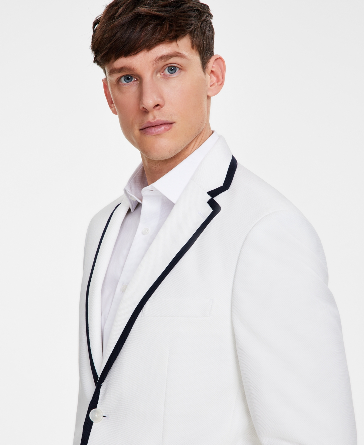 Tommy Hilfiger Men's Modern-Fit Tipped Weave Sport Coat