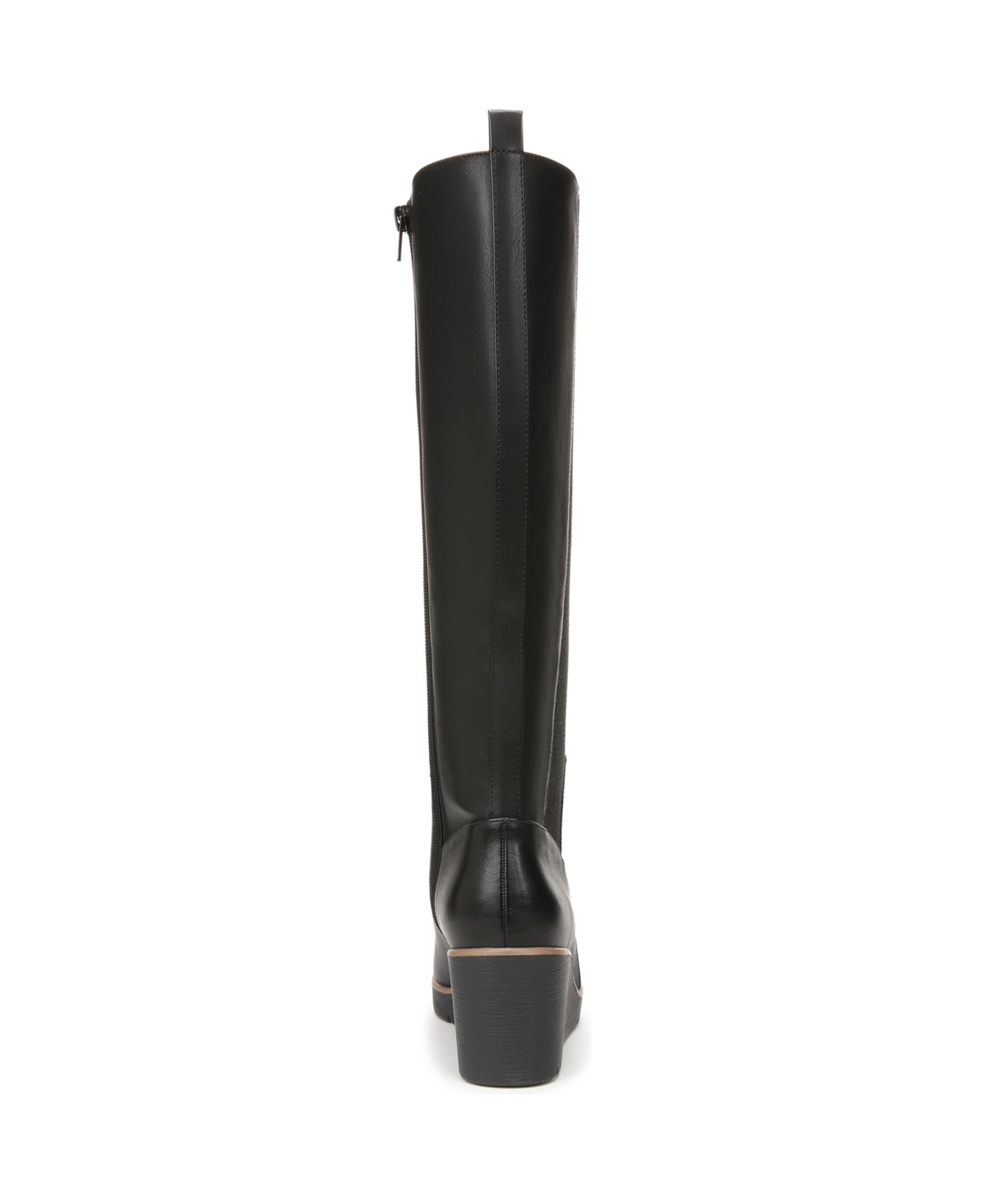 Женские ботинки Soul Naturalizer Adrian Knee High Wedge Boots, Regular & Wide Calf, цвет: Чёрная искусственная кожа — фото 3