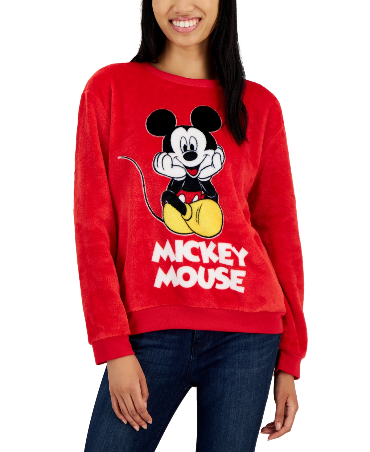 Disney Juniors' Mickey Mouse Graphic Cozy Sweatshirt