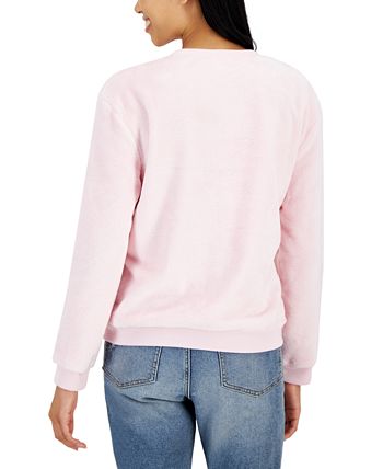 Disney Juniors' Minnie Mouse Graphic Cozy Sweatshirt - Macy's