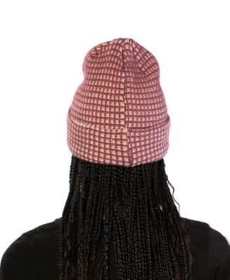 Checkered Cuff Beanie