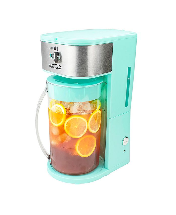 Brentwood Appliances Brentwood Iced Tea and Coffee Maker in Blue with 64 Ounce Pitcher Macy's