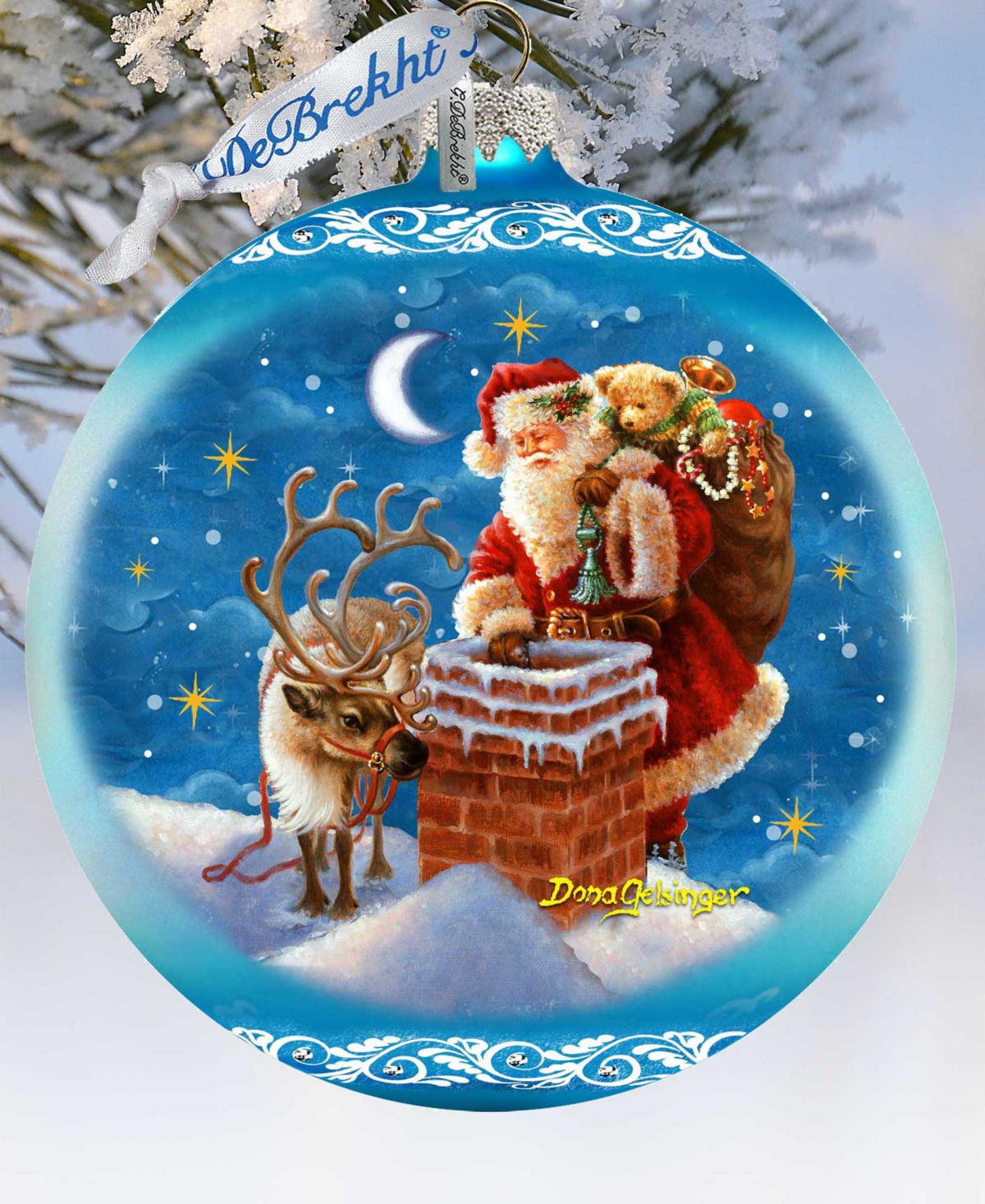 Designocracy Christmas Arrival Large Holiday Mercury Collectible Ornaments D. Gelsinger In Multi Color