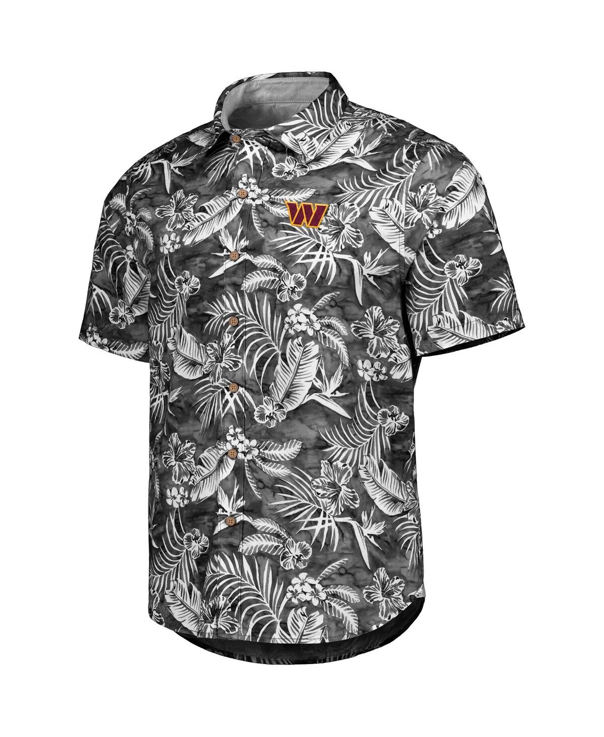 Shop Tommy Bahama Men's  Black Washington Commanders Aqua Lush Full-button Shirt