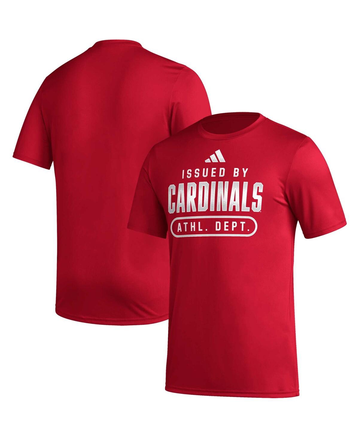 Shop Adidas Originals Men's Adidas Red Louisville Cardinals Aeroready Pregame T-shirt