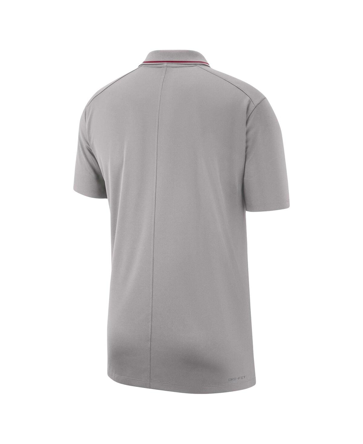 Shop Nike Men's  Gray Alabama Crimson Tide 2023 Coaches Performance Polo Shirt