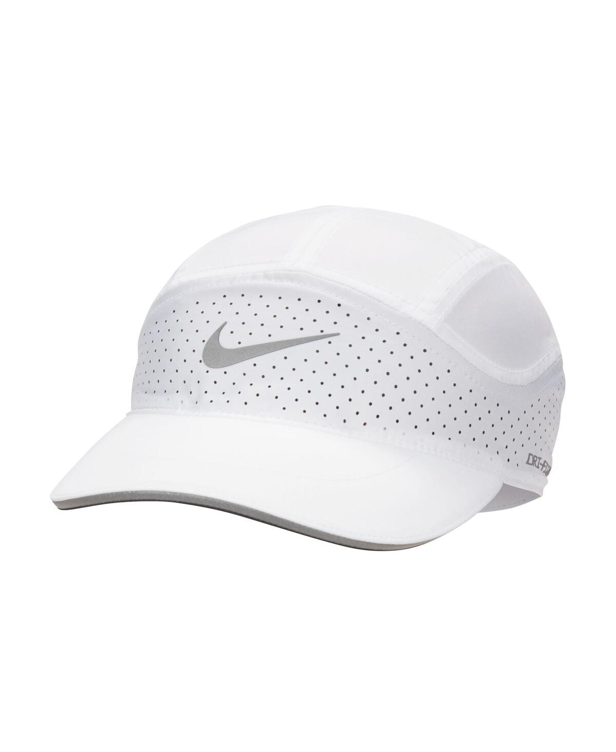 Shop Nike Men's And Women's  White Reflective Fly Performance Adjustable Hat
