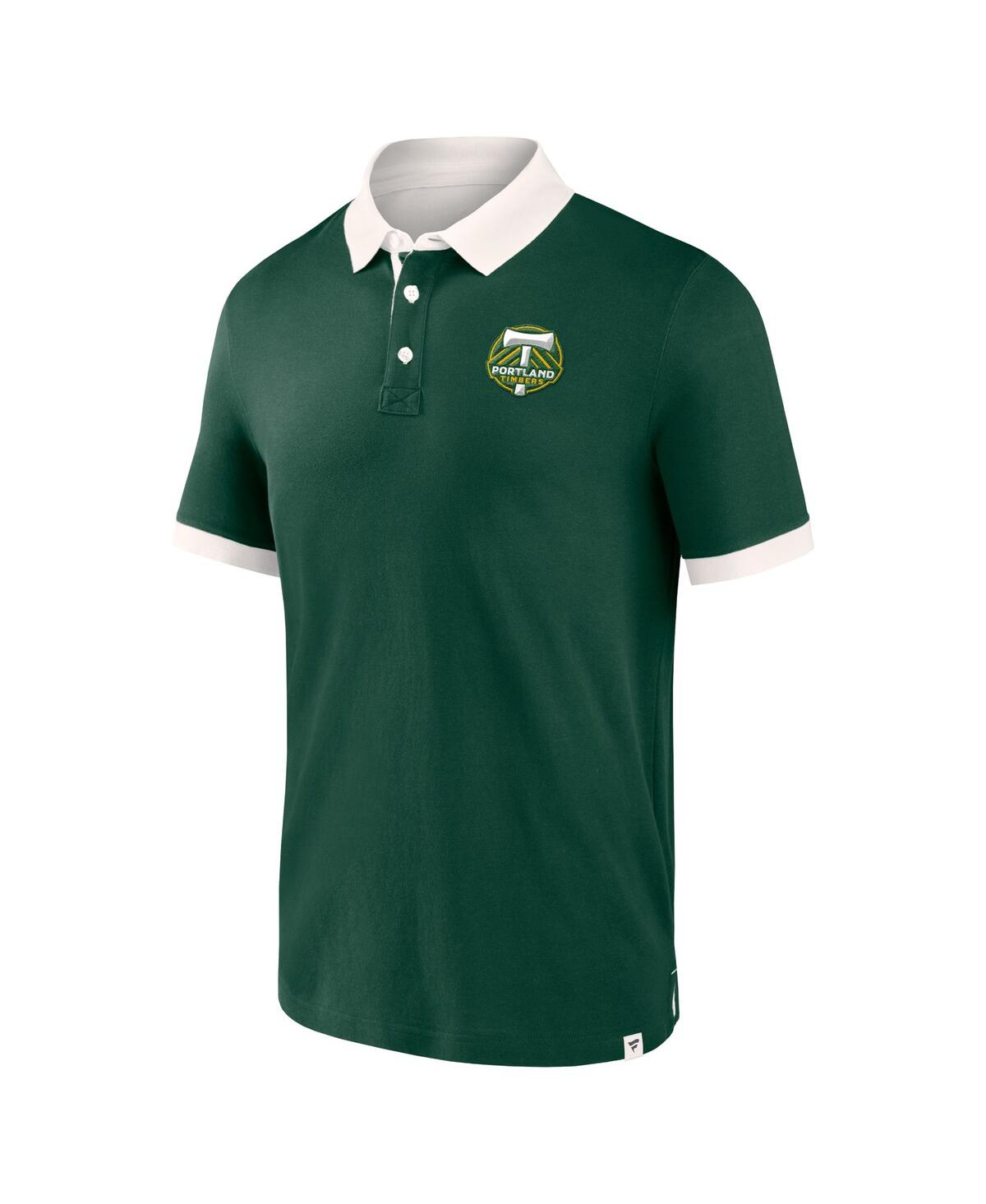 Shop Fanatics Men's  Green Portland Timbers Second Period Polo Shirt