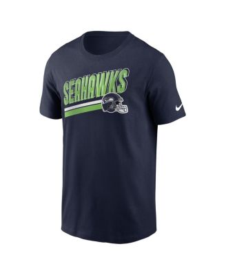 Men's College Navy Seattle Seahawks Essential Blitz Lockup T-shirt