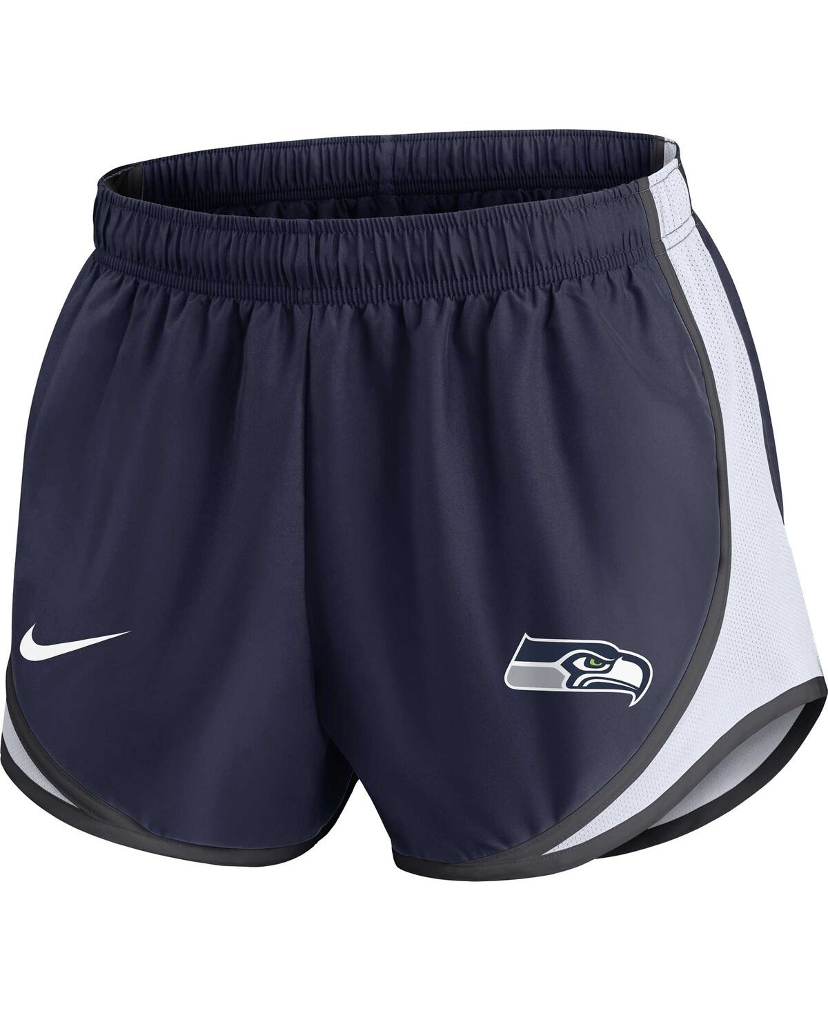 Nike Women's  Navy Seattle Seahawks Performance Tempo Shorts In Navy