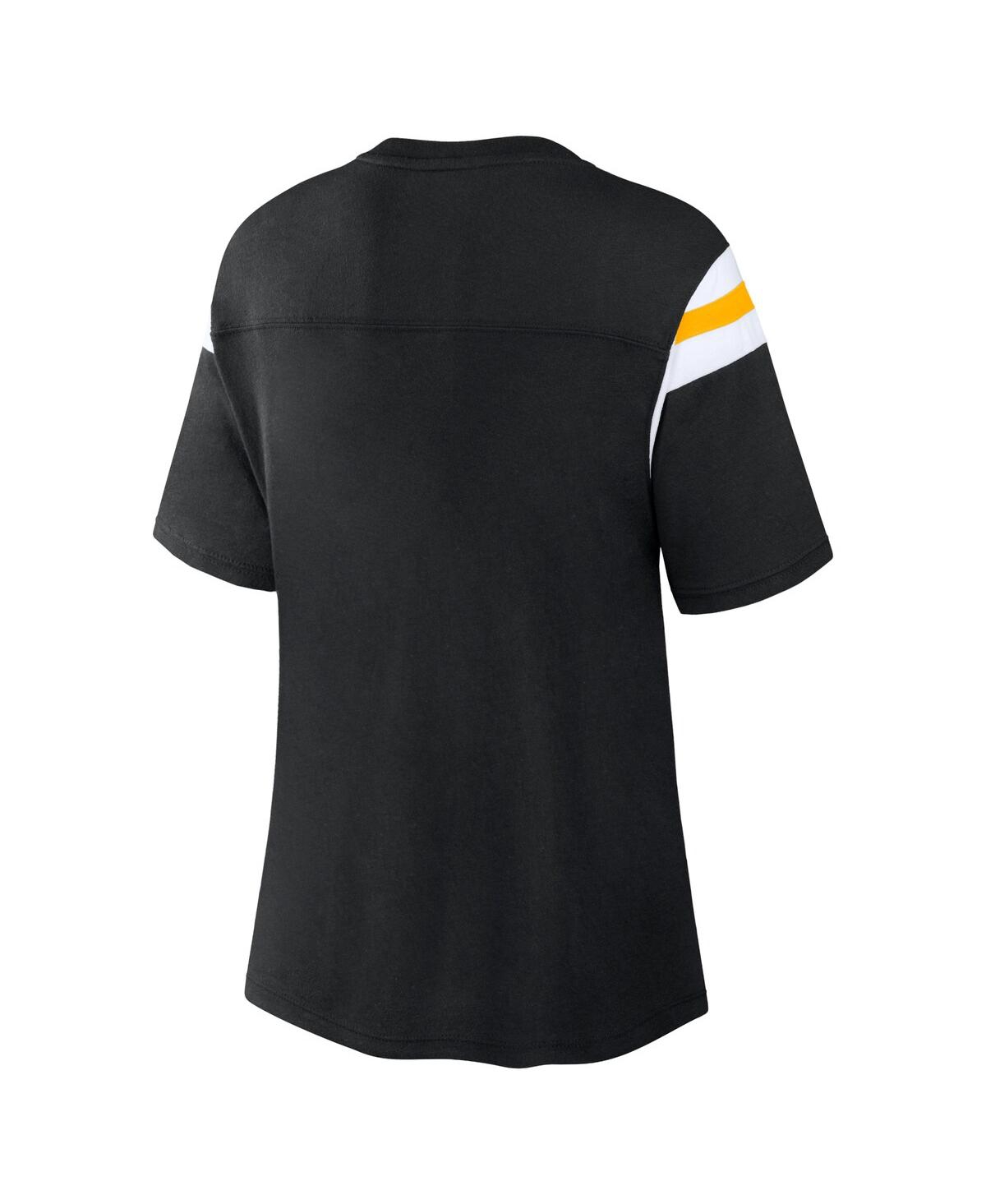 Women's FanaticsPittsburgh Steelers Earned Stripes T-shirt - Black
