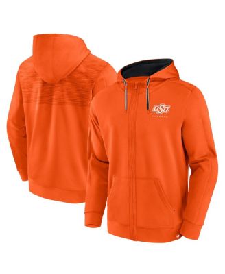Men's Orange Oklahoma State Cowboys Power Index Full-Zip Hoodie