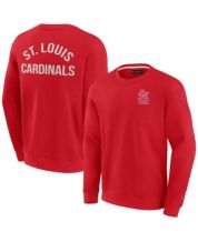 Women's St. Louis Cardinals Nike Heathered Red Tri-Blend Raglan 3/4-Sleeve T -Shirt