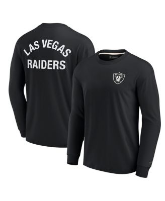 Men's and Women's Black Las Vegas Raiders Super Soft Long Sleeve T-shirt