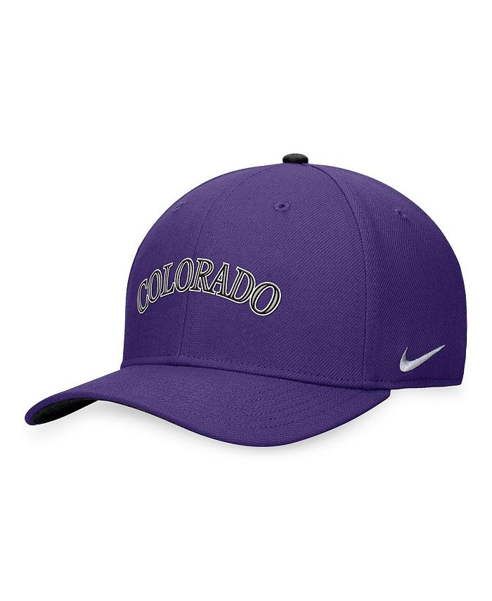 Nike Men\'s Purple Colorado Rockies Classic99 Performance Swoosh Flex Macy\'s - Hat