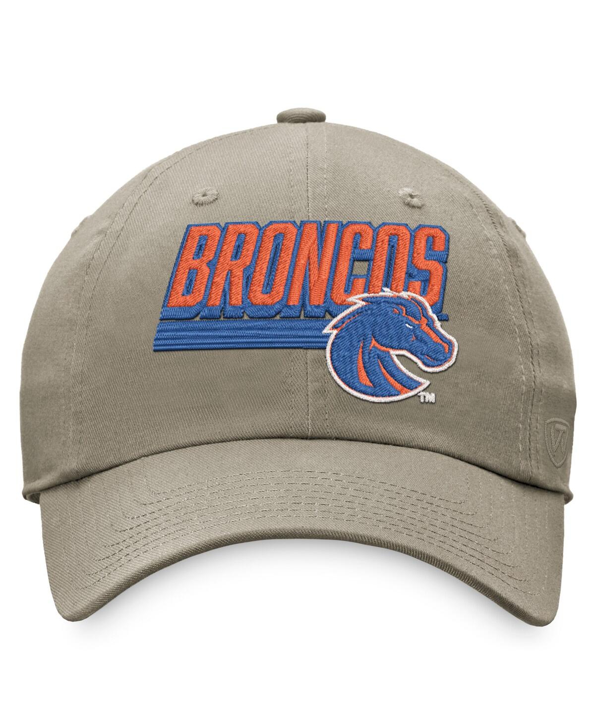 Shop Top Of The World Men's  Khaki Boise State Broncos Slice Adjustable Hat