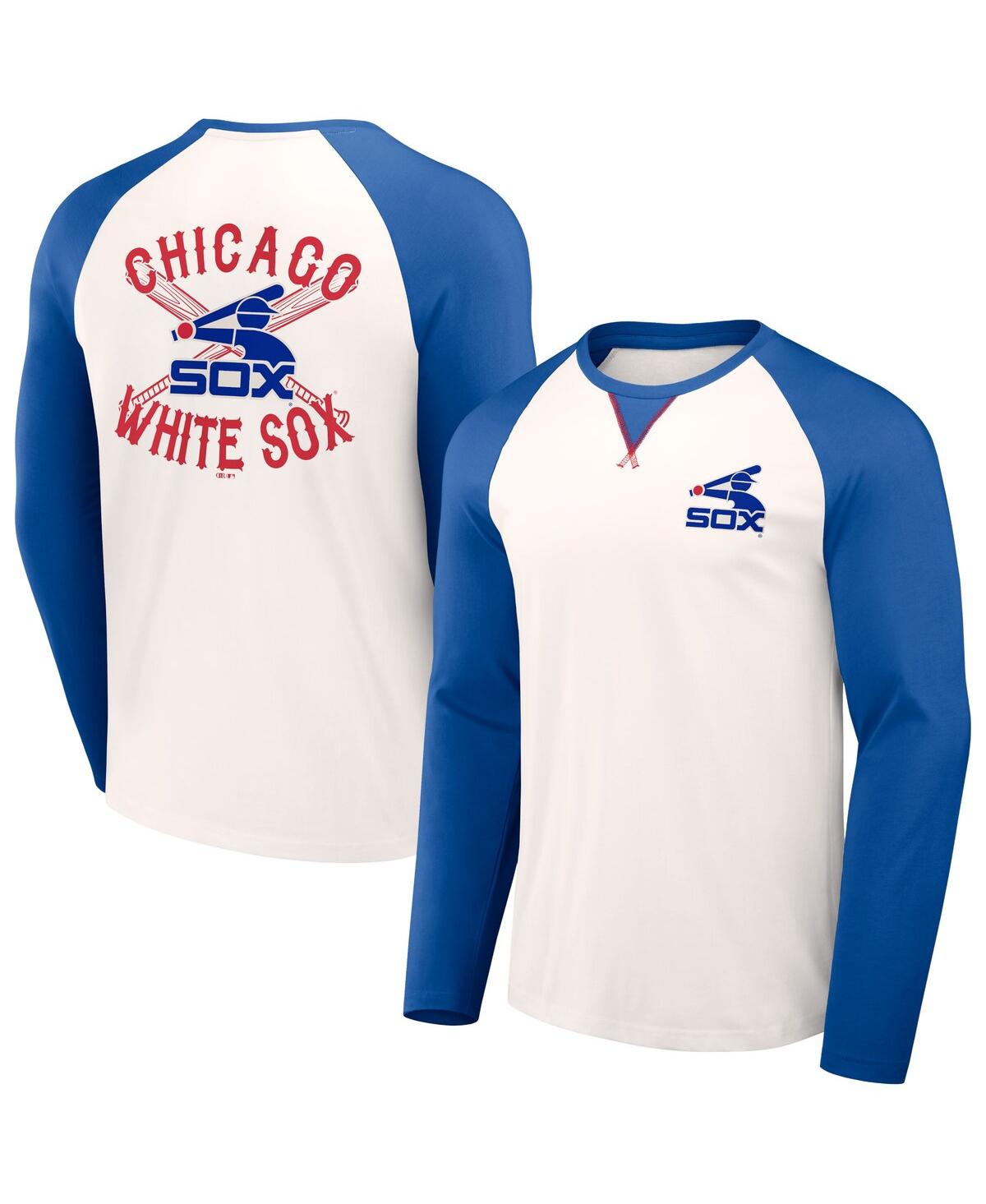 Men's Darius Rucker Collection by Fanatics White, Navy Chicago White Sox Team Color Raglan T-shirt - White, Navy