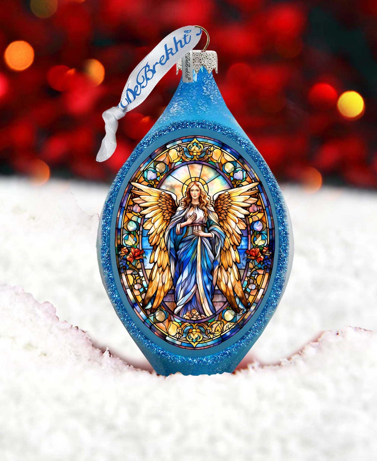 Designocracy Angel Of The Sea Drop Christmas Mercury Glass Ornaments G. Debrekht In Multi Color
