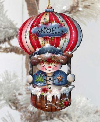 Frosty Journey Christmas Wooden Ornaments Holiday Decor J. Mills-Price