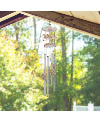 23" Long Round Top Carousel Wind Chime