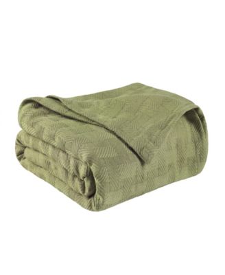 Basket Weave All Season Cotton Blanket, Full/Queen