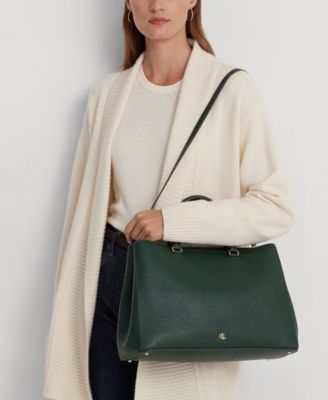 Crosshatch Leather Large Hanna Satchel