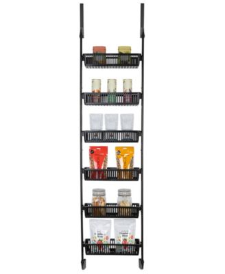 6-Tier Over-the-Door Hanging Pantry Organizer with Full Baskets