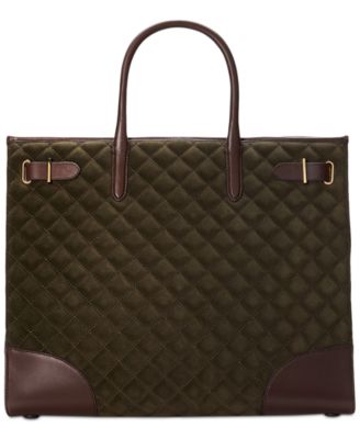 Lauren Ralph Lauren - Quilted Suede Devyn Tote Bag