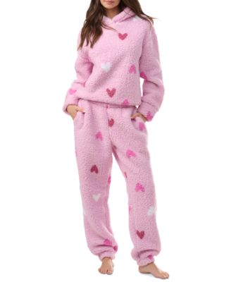 Splendid - Women's 2-Pc. Printed Hooded Jogger Pajamas Set