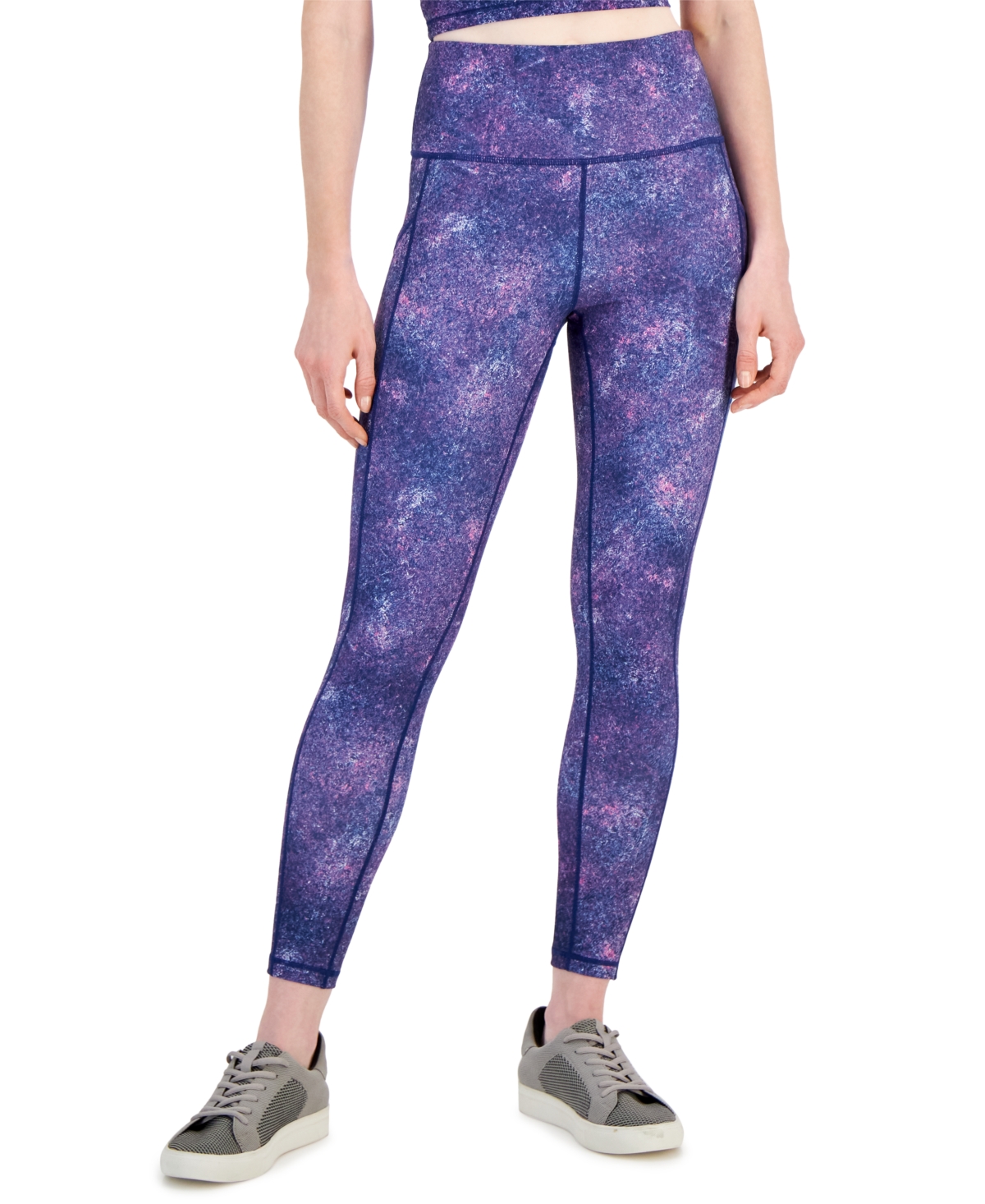 Women's Printed Side-Pocket Leggings, Created for Macy's - Berry Patch