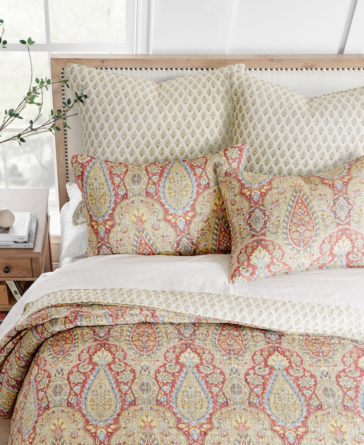 Levtex Emel Reversible 3-pc. Quilt Set, King/california King In Red