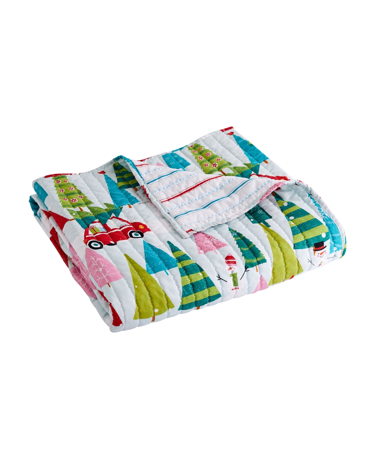 Levtex Holly Jolly Quilted Throw, 50" X 60" In Multi