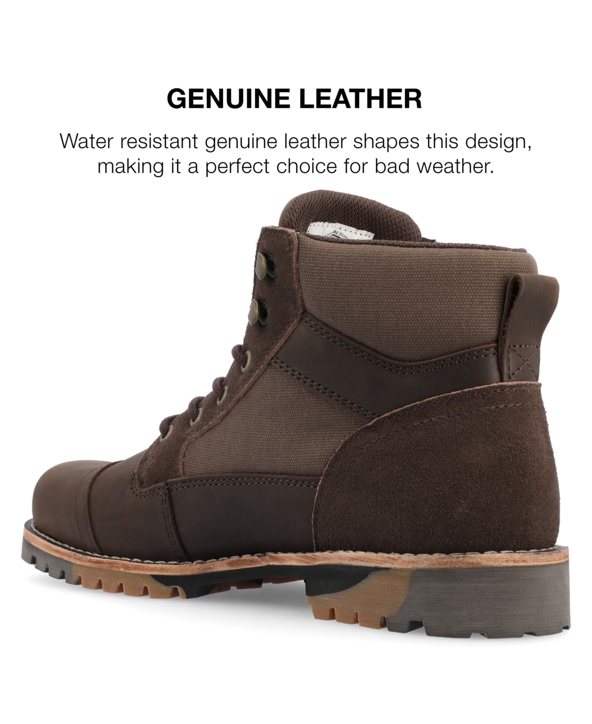 Territory Men's Brute Tru Comfort Foam Cap Toe Lace-up Ankle Boots