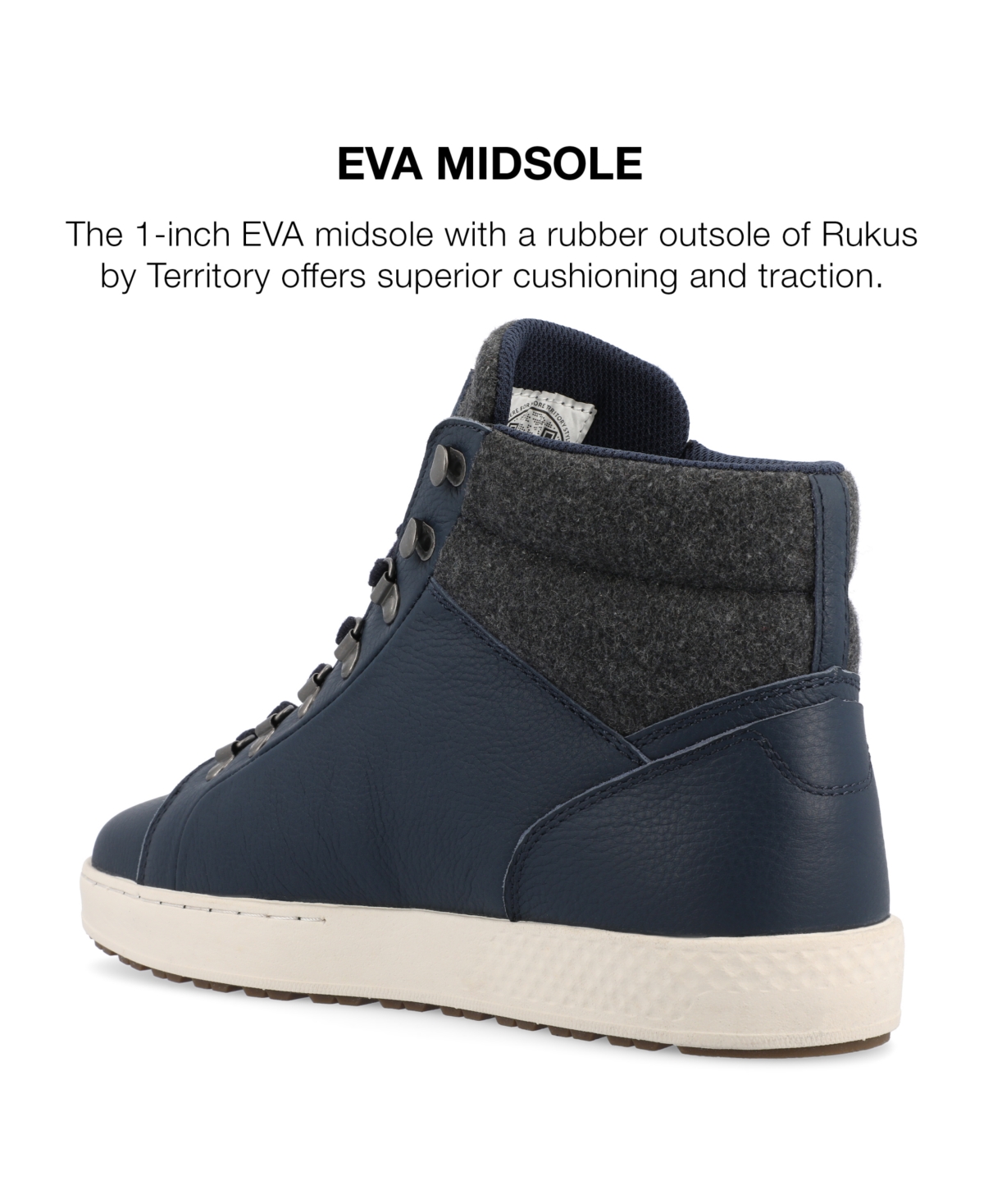 Territory Men's Ruckus Tru Comfort Foam High Top Sneakers