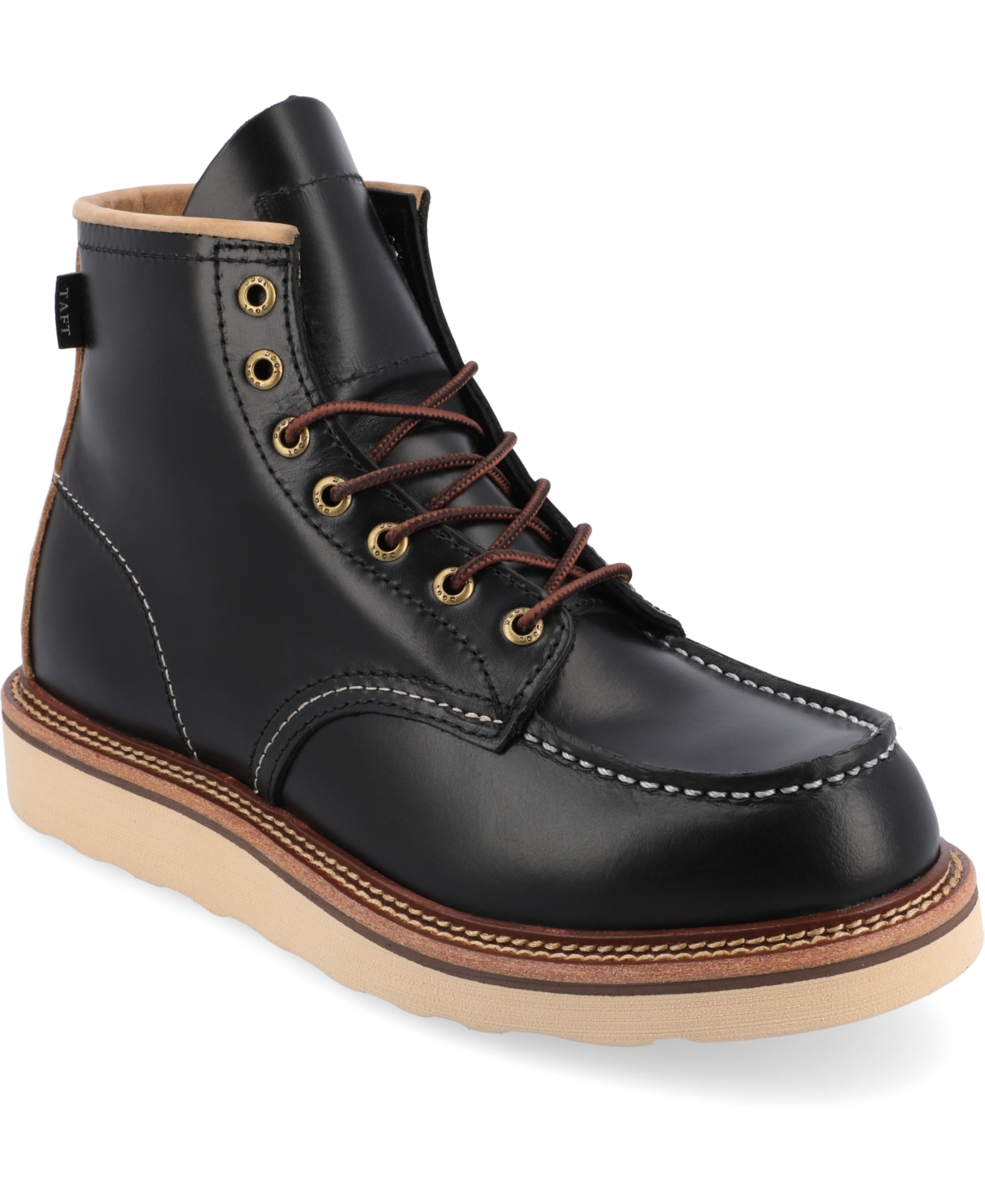 Shop Taft 365 Men's Model 002 Moc-toe Boots In Black